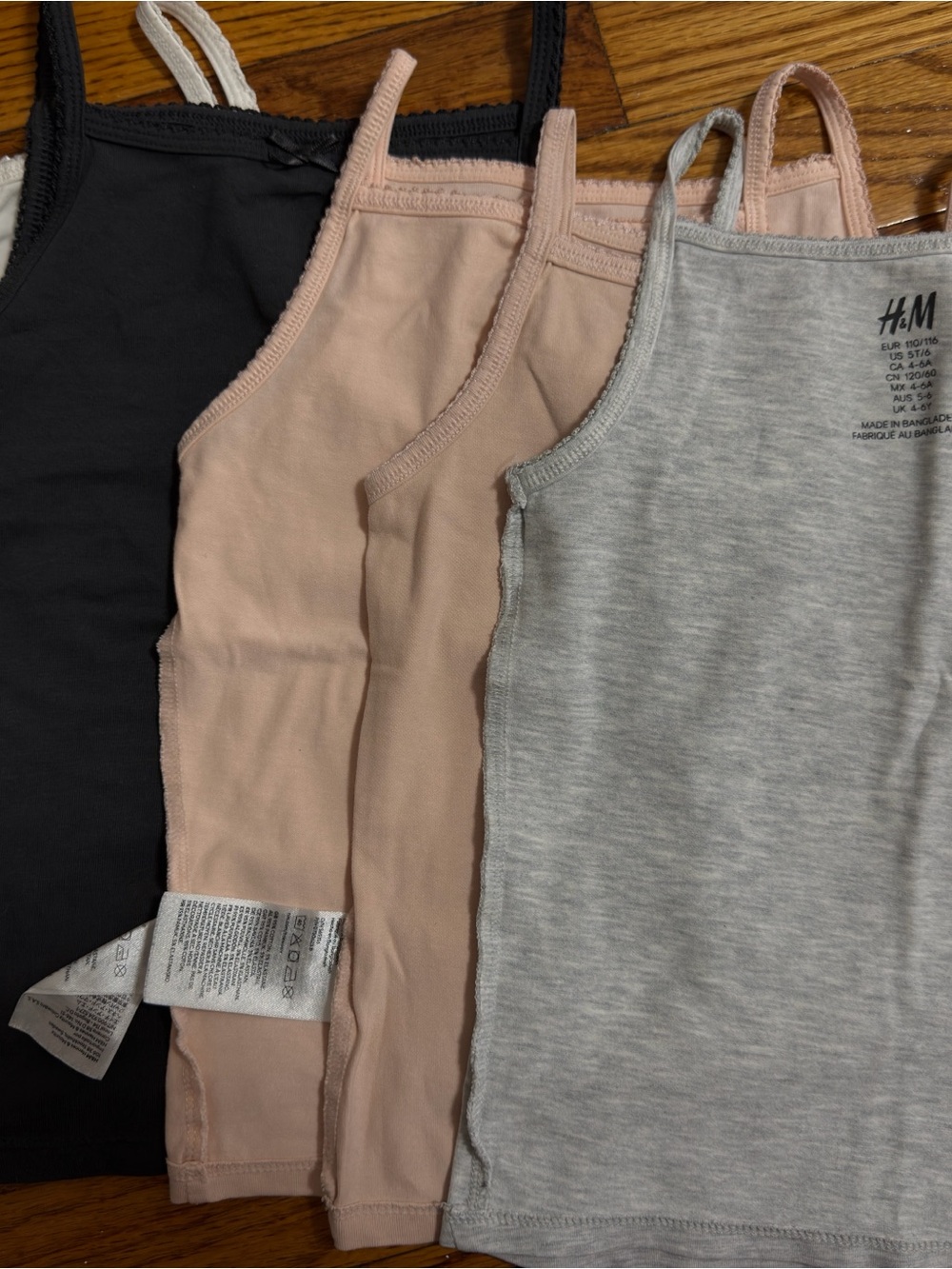 H&M Girls' 5-Pack Tank Tops